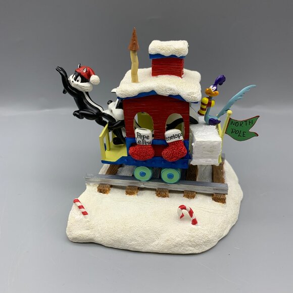 Vintage Danbury Mint Looney Tunes Christmas Express Train in Original Box - Picture 11 of 16